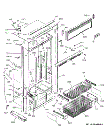 03 - Freezer Section, Trim & Components parts for Ge Refrigerator ZIC360NMBLH from AppliancePartsPros.com
