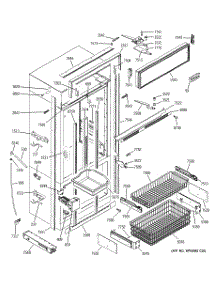 03 - Freezer Section, Trim & Components parts for Ge Refrigerator ZIC360NMCRH from AppliancePartsPros.com