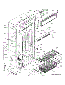 03 - Freezer Section, Trim & Components parts for Ge Refrigerator ZIC360NMARH from AppliancePartsPros.com