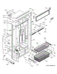 03 - Freezer Section, Trim & Components parts for Ge Refrigerator ZIC360NMCLH from AppliancePartsPros.com