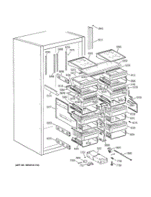 03 - Shelves & Drawers parts for Ge Refrigerator ZIR36NMBLH from AppliancePartsPros.com