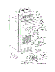 02 - Cabinet parts for Ge Refrigerator ZIR36NMGRH from AppliancePartsPros.com