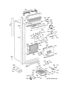 02 - Cabinet Parts parts for Ge Refrigerator ZIR36NDARH from AppliancePartsPros.com