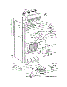 02 - Cabinet parts for Ge Refrigerator ZIR36NMCLH from AppliancePartsPros.com