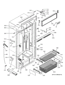 03 - Freezer Section, Trim & Components parts for Ge Refrigerator ZICS360NRBRH from AppliancePartsPros.com