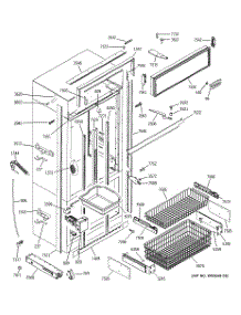 03 - Freezer Section, Trim & Components parts for Ge Refrigerator ZICP360SRBSS from AppliancePartsPros.com