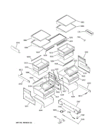 04 - Shelves & Drawers parts for Ge Refrigerator ZICP360SLASS from AppliancePartsPros.com