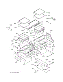 04 - Shelves & Drawers parts for Ge Refrigerator ZICP360SRCSS from AppliancePartsPros.com