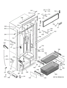 03 - Freezer Section, Trim & Components parts for Ge Refrigerator ZICP360SRDSS from AppliancePartsPros.com