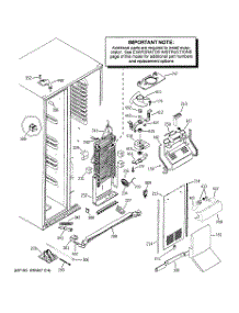 03 - Freezer Section parts for Ge Refrigerator PSC25MGSAWW from AppliancePartsPros.com