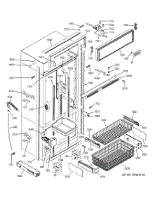 03 - Freezer Section, Trim & Components parts for Ge Refrigerator ZICS360NRHRH from AppliancePartsPros.com