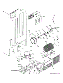 08 - Sealed System & Mother Board parts for Ge Refrigerator PTE25LBTARWW from AppliancePartsPros.com