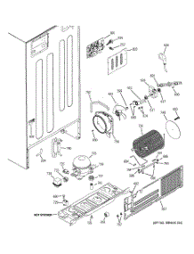 08 - Sealed System & Mother Board parts for Ge Refrigerator PTE25SBTARBS from AppliancePartsPros.com