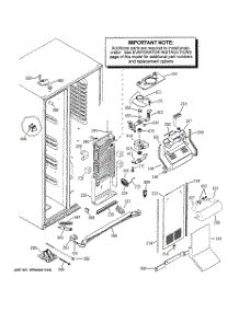 04 - Freezer Section parts for Ge Refrigerator PSC25NSTASS from AppliancePartsPros.com