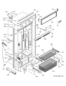 03 - Freezer Section, Trim & Components parts for Ge Refrigerator ZIC360NXALH from AppliancePartsPros.com