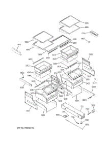 04 - Shelves & Drawers parts for Ge Refrigerator ZICP360SRFSS from AppliancePartsPros.com