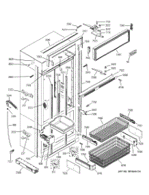 03 - Freezer Section, Trim & Components parts for Ge Refrigerator ZIC360NXARH from AppliancePartsPros.com