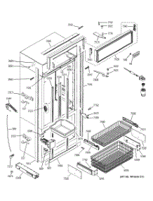 03 - Freezer Section, Trim & Components parts for Ge Refrigerator ZICP360NXARH from AppliancePartsPros.com