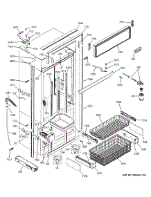03 - Freezer Section, Trim & Components parts for Ge Refrigerator ZIC360NRJLH from AppliancePartsPros.com