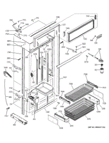 03 - Freezer Section, Trim & Components parts for Ge Refrigerator ZICP360SLFSS from AppliancePartsPros.com