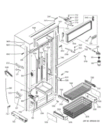 03 - Freezer Section, Trim & Components parts for Ge Refrigerator ZICP720BSESS from AppliancePartsPros.com