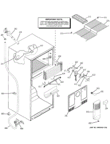02 - Freezer Section parts for Ge Refrigerator GTS18SCXCRSS from AppliancePartsPros.com
