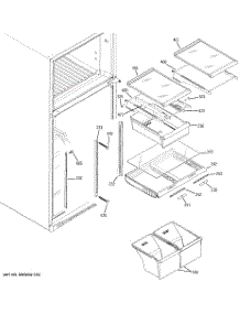 05 - Fresh Food Shelves parts for Ge Refrigerator GTS18SCXCRSS from AppliancePartsPros.com