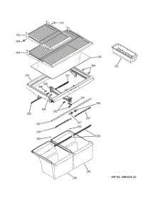 06 - Fresh Food Shelves parts for Ge Refrigerator GTE25DBTJRWW from AppliancePartsPros.com