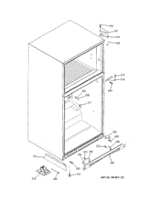 07 - Case Parts parts for Ge Refrigerator GTE25DBTJRWW from AppliancePartsPros.com