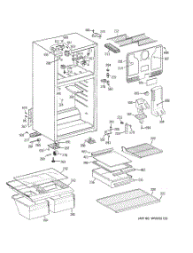 02 - Cabinet parts for Ge Refrigerator CTS18FBSBLWW from AppliancePartsPros.com