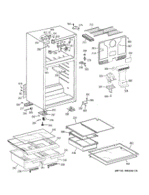 03 - Unit Parts parts for Ge Refrigerator GTT16GBSBRWW from AppliancePartsPros.com