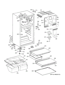 02 - Cabinet parts for Ge Refrigerator GTT16GBSDRWW from AppliancePartsPros.com