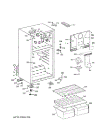 02 - Cabinet parts for Ge Refrigerator GTT16BBSDRCC from AppliancePartsPros.com