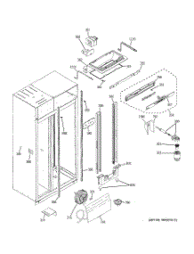 07 - Fresh Food Section parts for Ge Refrigerator ZISP420DXASS from AppliancePartsPros.com