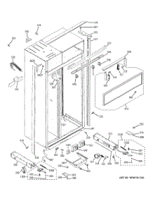 10 - Case Parts parts for Ge Refrigerator ZISP420DXASS from AppliancePartsPros.com