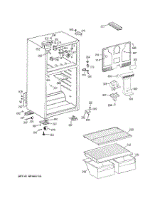 02 - Cabinet parts for Ge Refrigerator GTH16BBXZRCC from AppliancePartsPros.com