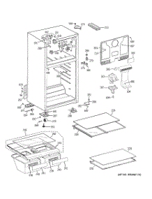 02 - Cabinet parts for Ge Refrigerator GTS17JBWDRCC from AppliancePartsPros.com