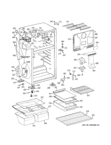 02 - Cabinet parts for Ge Refrigerator GTS17FCSDRWW from AppliancePartsPros.com