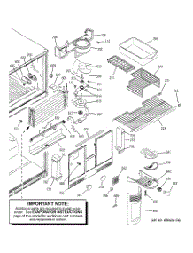 03 - Freezer Section parts for Ge Refrigerator PTE25SBTJRBS from AppliancePartsPros.com