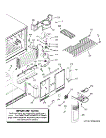 03 - Freezer Section parts for Ge Refrigerator GTE22IBTJRWW from AppliancePartsPros.com