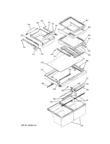06 - Fresh Food Section parts for Ge Refrigerator PTE22SBTJRSS from AppliancePartsPros.com