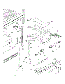 05 - Fresh Food Section parts for Ge Refrigerator PTE25LBTJRWW from AppliancePartsPros.com