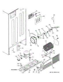 08 - Unit Parts parts for Ge Refrigerator PTE22LBTJRWW from AppliancePartsPros.com