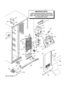 04 - Freezer Section parts for Ge Refrigerator PSC23PSTBSS from AppliancePartsPros.com