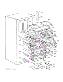 03 - Shelves & Drawers parts for Ge Refrigerator ZIR36NMARH from AppliancePartsPros.com