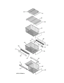 06 - Freezer Shelves parts for Ge Refrigerator PSC25MSTBSS from AppliancePartsPros.com