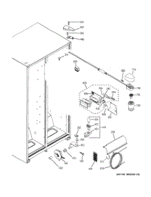 06 - Fresh Food Section parts for Ge Refrigerator BSS25JFTJWW from AppliancePartsPros.com