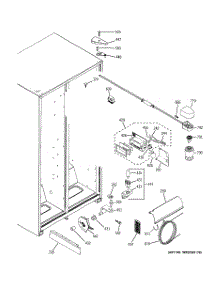 06 - Fresh Food Section parts for Ge Refrigerator SSH25KFXJWW from AppliancePartsPros.com