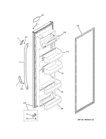02 - Fresh Food Door parts for Ge Refrigerator GSS22IBTJCC from AppliancePartsPros.com