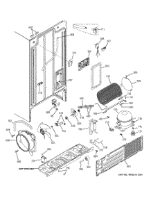 08 - Sealed System & Mother Board parts for Ge Refrigerator GSL25IGXJLS from AppliancePartsPros.com